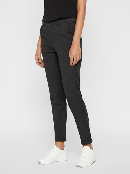 Vero Moda Tmavě šedé dámské kalhoty Vero Moda Maya