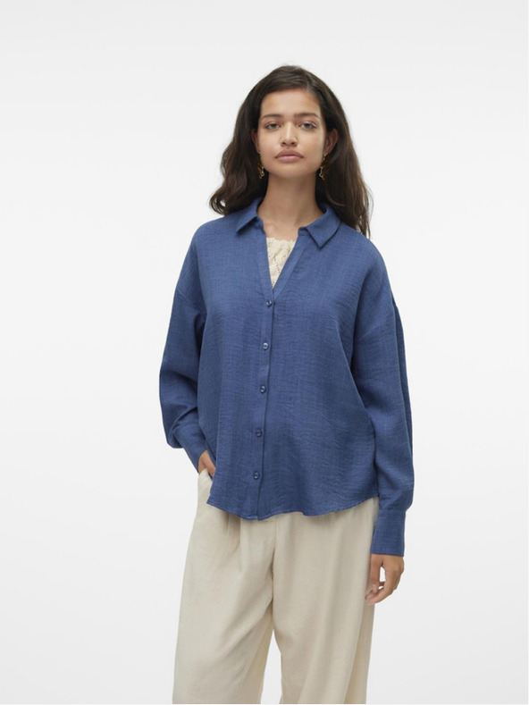 Vero Moda Modrá dámská košile Vero Moda Melaney