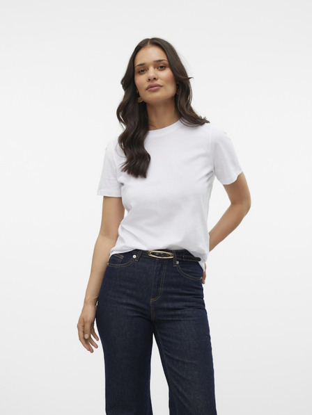 Vero Moda Bílé dámské tričko Vero Moda Paulina
