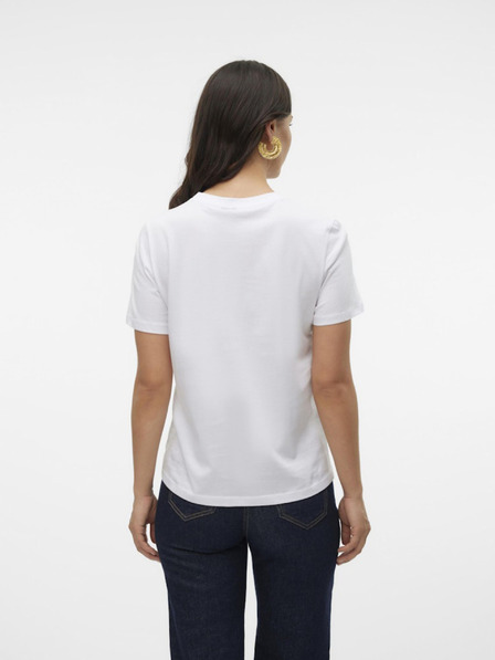 Vero Moda Bílé dámské tričko Vero Moda Paulina