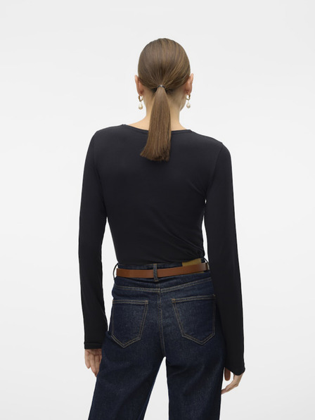 Vero Moda Černé dámské tričko Vero Moda Lulu