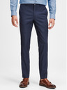 Jack & Jones Tmavě modré oblekové kalhoty s příměsí vlny Jack & Jones Laris