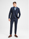 Jack & Jones Tmavě modré oblekové kalhoty s příměsí vlny Jack & Jones Laris