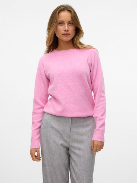 Vero Moda Růžový dámský svetr Vero Moda Doffy
