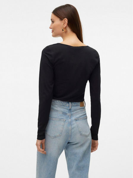 Vero Moda Černé dámské tričko Vero Moda Lulu