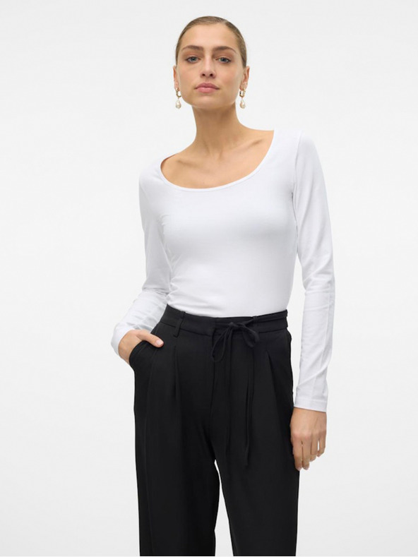 Vero Moda Bílé dámské tričko Vero Moda Lulu