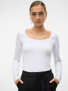 Vero Moda Bílé dámské tričko Vero Moda Lulu