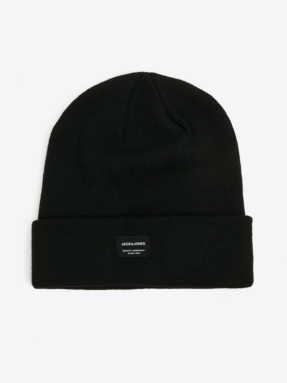 Jack & Jones Černá pletená zimní čepice Jack & Jones DNA