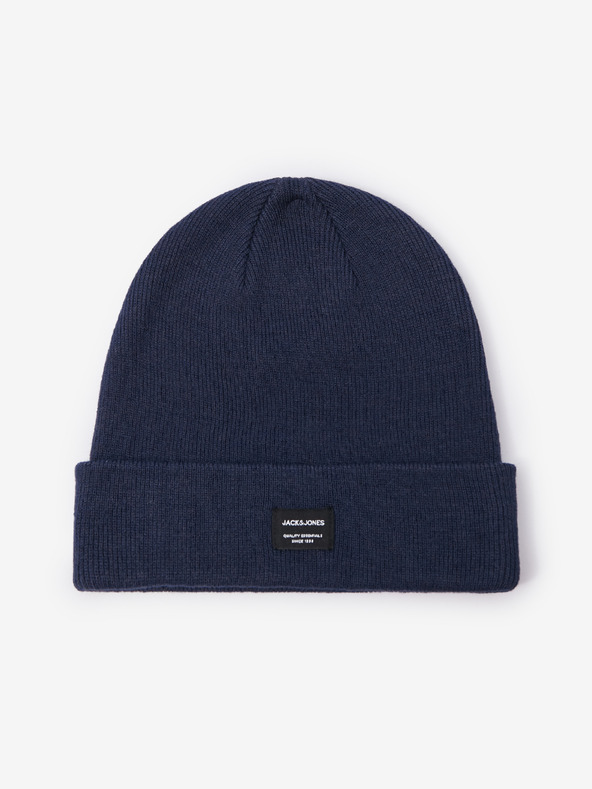 Jack & Jones Tmavě modrá pletená zimní čepice Jack & Jones DNA
