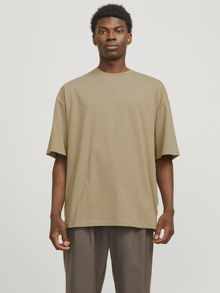 Jack & Jones Hnědé pánské tričko Jack & Jones Charge