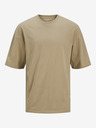 Jack & Jones Hnědé pánské tričko Jack & Jones Charge