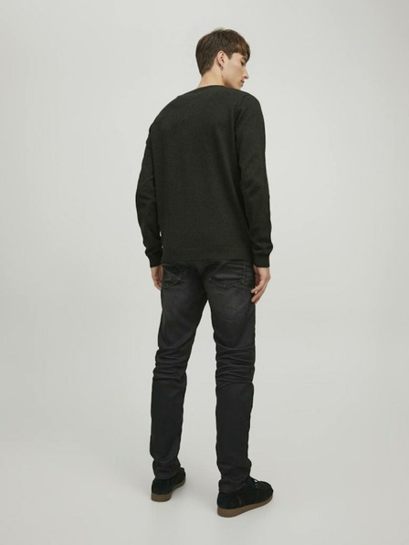 Jack & Jones Tmavě zelený pánský svetr Jack & Jones