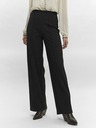 Vero Moda Černé dámské široké kalhoty Vero Moda Becky