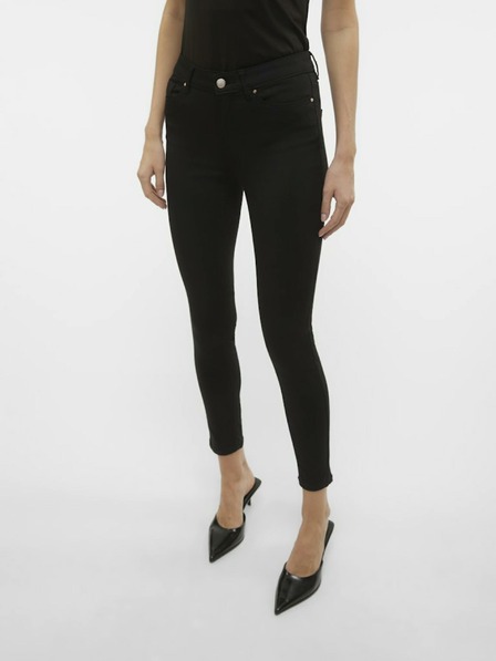 Vero Moda Černé dámské skinny džíny Vero Moda Flash