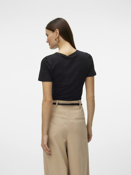 Vero Moda Černé dámské tričko Vero Moda Lulu