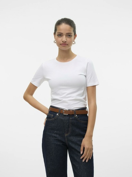 Vero Moda Bílé dámské tričko Vero Moda Lulu