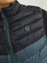 Jack & Jones Černo-modrá pánská prošívaná vesta Jack & Jones