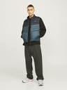 Jack & Jones Černo-modrá pánská prošívaná vesta Jack & Jones