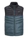 Jack & Jones Černo-modrá pánská prošívaná vesta Jack & Jones