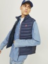 Jack & Jones Tmavě modrá pánská prošívaná vesta Jack & Jones