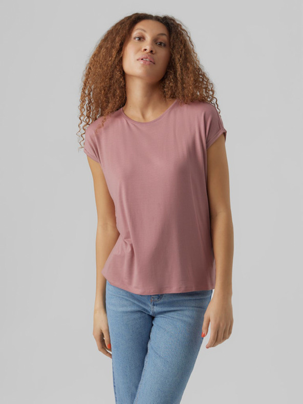 Vero Moda Růžové dámské tričko Vero Moda Ava