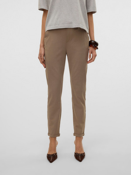 Vero Moda Hnědé dámské kalhoty Vero Moda Maya