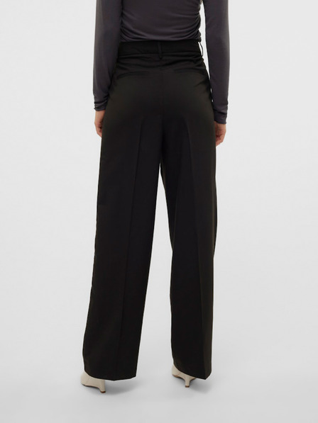 Vero Moda Černé dámské široké kalhoty Vero Moda Nila