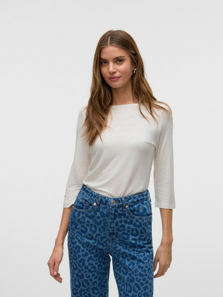 AWARE by VERO MODA Bílé dámské tričko AWARE by VERO MODA Fiona