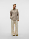 AWARE by VERO MODA Hnědá dámská pruhovaná košile AWARE by VERO MODA