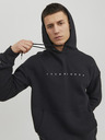 Jack & Jones Černá pánská mikina s kapucí Jack & Jones Star