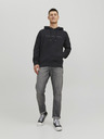 Jack & Jones Černá pánská mikina s kapucí Jack & Jones Star