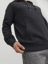 Jack & Jones Černá pánská mikina s kapucí Jack & Jones Star