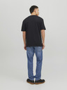 Jack & Jones Černé pánské tričko Jack & Jones Star