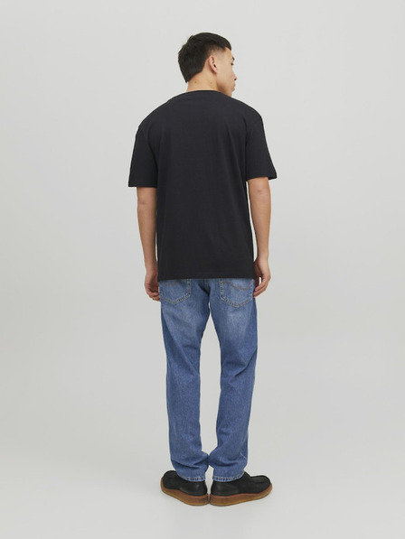 Jack & Jones Černé pánské tričko Jack & Jones Star
