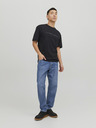 Jack & Jones Černé pánské tričko Jack & Jones Star