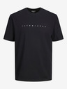Jack & Jones Černé pánské tričko Jack & Jones Star