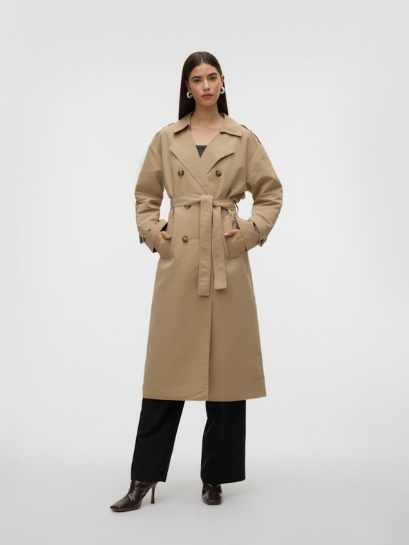 Vero Moda Béžový dámský trenčkot Vero Moda Chloe