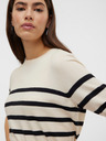 Vero Moda Černo-béžový dámský pruhovaný svetr Vero Moda Saba