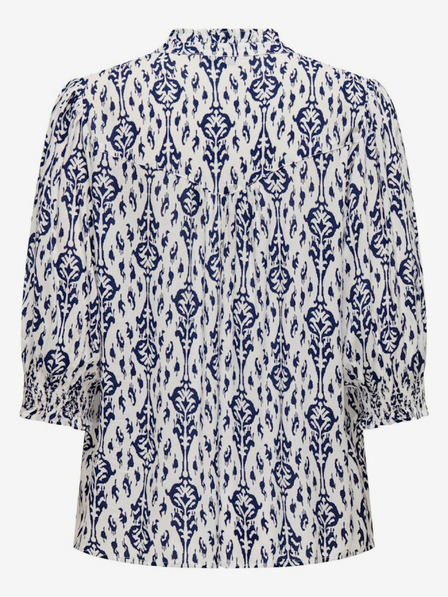 ONLY Bílo-modrá dámská vzorovaná halenka ONLY Raya