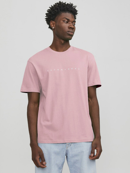 Jack & Jones Růžové pánské tričko Jack & Jones Star