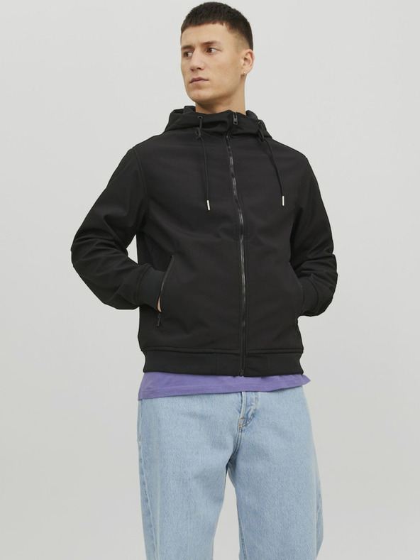 Jack & Jones Černá pánská bunda Jack & Jones Basic