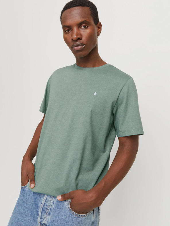 Jack & Jones Zelené pánské tričko Jack & Jones Paulos