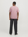 Jack & Jones Růžové pánské tričko Jack & Jones Paulos
