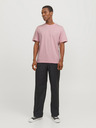 Jack & Jones Růžové pánské tričko Jack & Jones Paulos