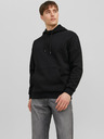 Jack & Jones Černá pánská mikina s kapucí Jack & Jones Bradley
