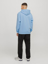 Jack & Jones Modrá pánská mikina s kapucí Jack & Jones Bradley