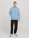 Jack & Jones Modrá pánská mikina s kapucí Jack & Jones Bradley