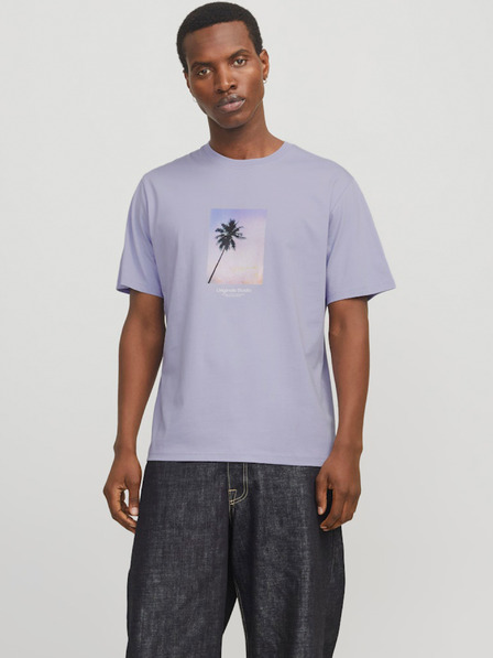 Jack & Jones Světle fialové pánské tričko Jack & Jones Vesterbro