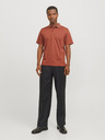 Jack & Jones Cihlové pánské polo tričko Jack & Jones Crodney