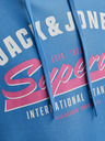 Jack & Jones Modrá pánská mikina s kapucí Jack & Jones Logo